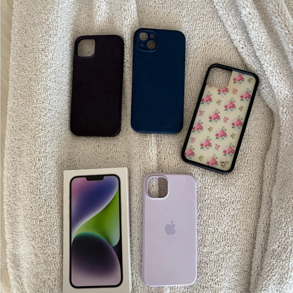 Apple Smartphone in Lavender Hue